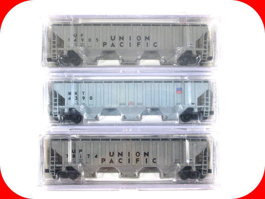 N Scale UNION PACIFIC Hopper 3-Car Set 2 - Intermountain PWRS Special Run *RARE*