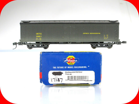 N Scale **UNION REFRIGERATOR** Factory Weathered 50' Reefer #3321, Athearn 17187
