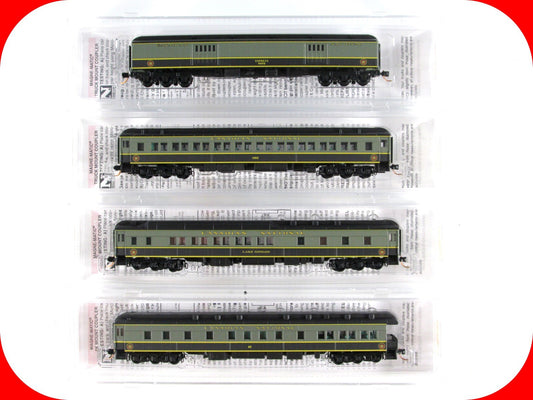 N Scale CANADIAN NATIONAL Heavyweight Passenger Car 4-Pack Set ---- Micro Trains