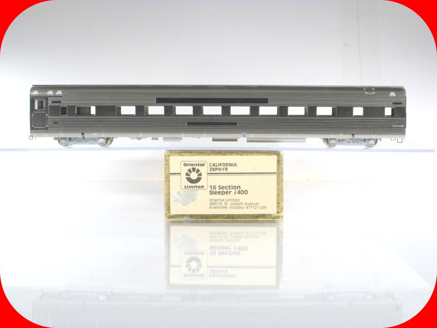 HO Scale BRASS *CALIFORNIA ZEPHYR* 16 Section Sleeper #400 ---- ORIENTAL LIMITED