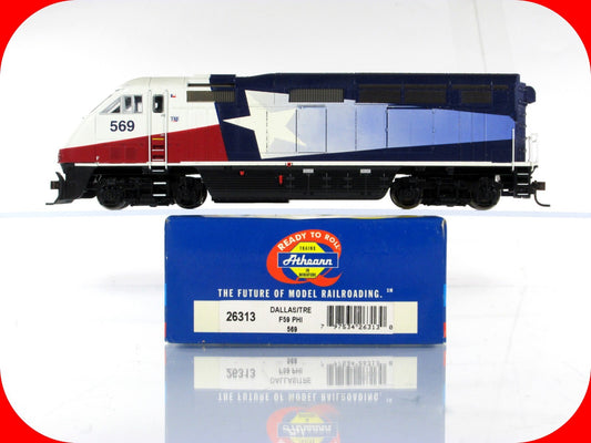 HO Scale *DALLAS TRINITY RAIL  EXPRESS* F59PHI, TRE 569 -Athearn 26313 DCC Ready
