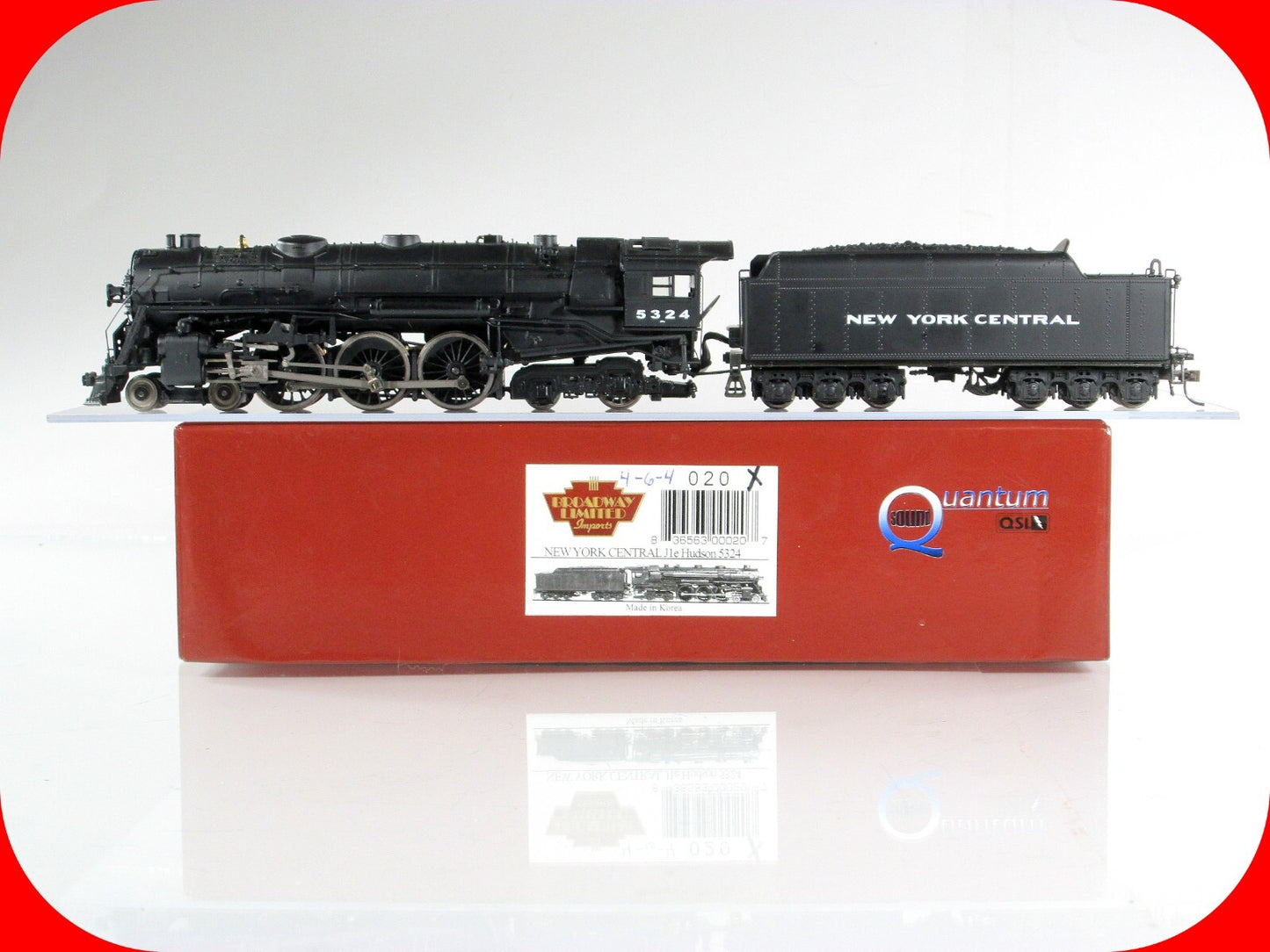 HO Scale NEW YORK CENTRAL J1E Hudson 4-6-4, NYC 5324 -Broadway Quantum DCC Sound