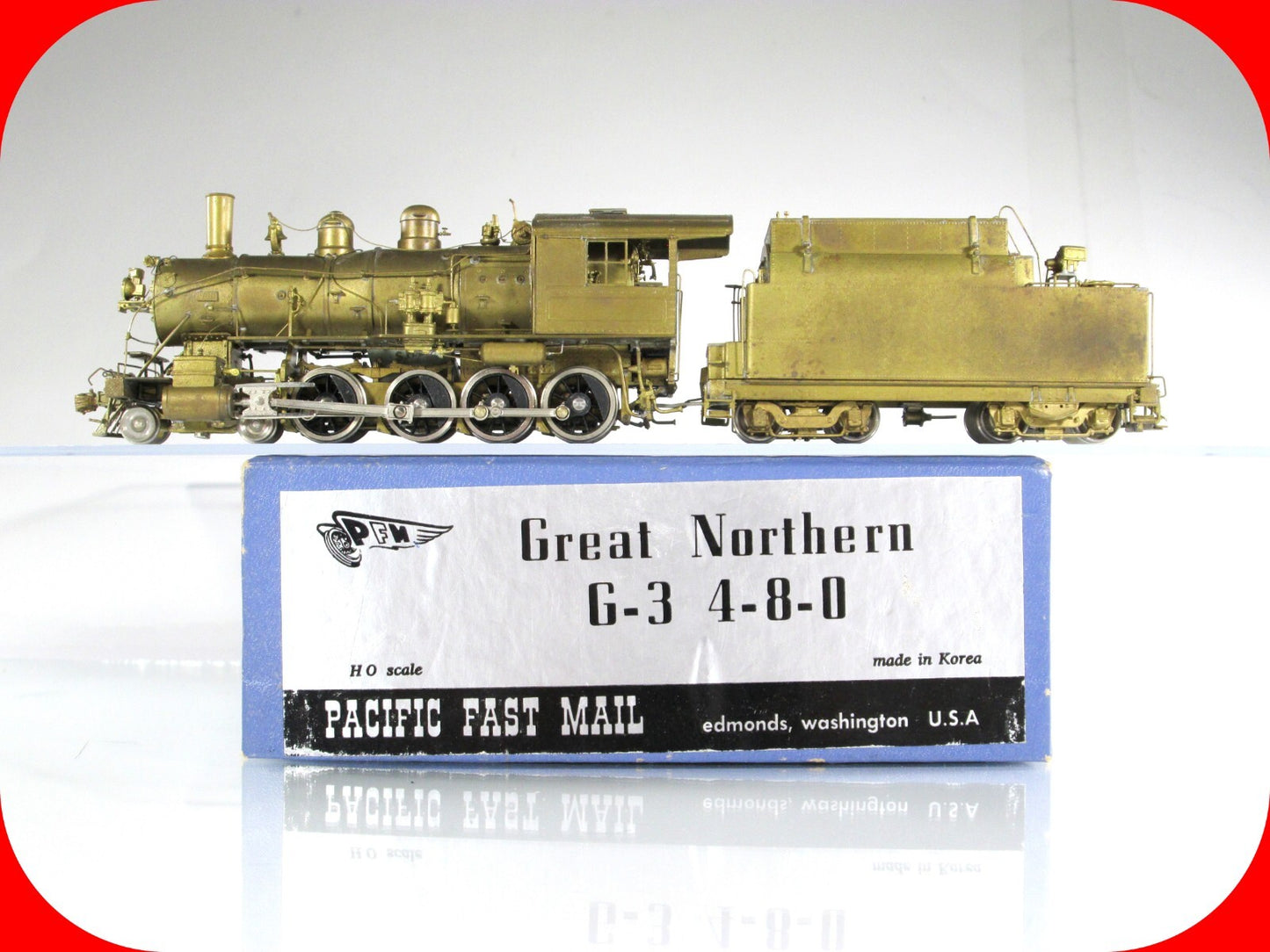HO Scale Brass GREAT NORTHERN *G-3* 4-8-0 Locomotive -Pacific Fast Mail *Project