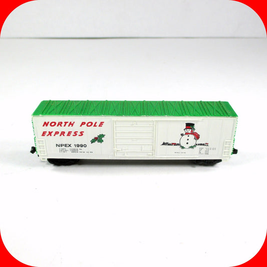 N Scale CHRISTMAS NORTH POLE EXPRESS 50' Box Car - BBCX 1990 ------ Bev-Bel 2181