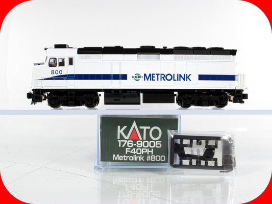 N Scale ***METROLINK*** EMD F40PH Locomotive #800 - Kato 176-9005 **DCC Ready