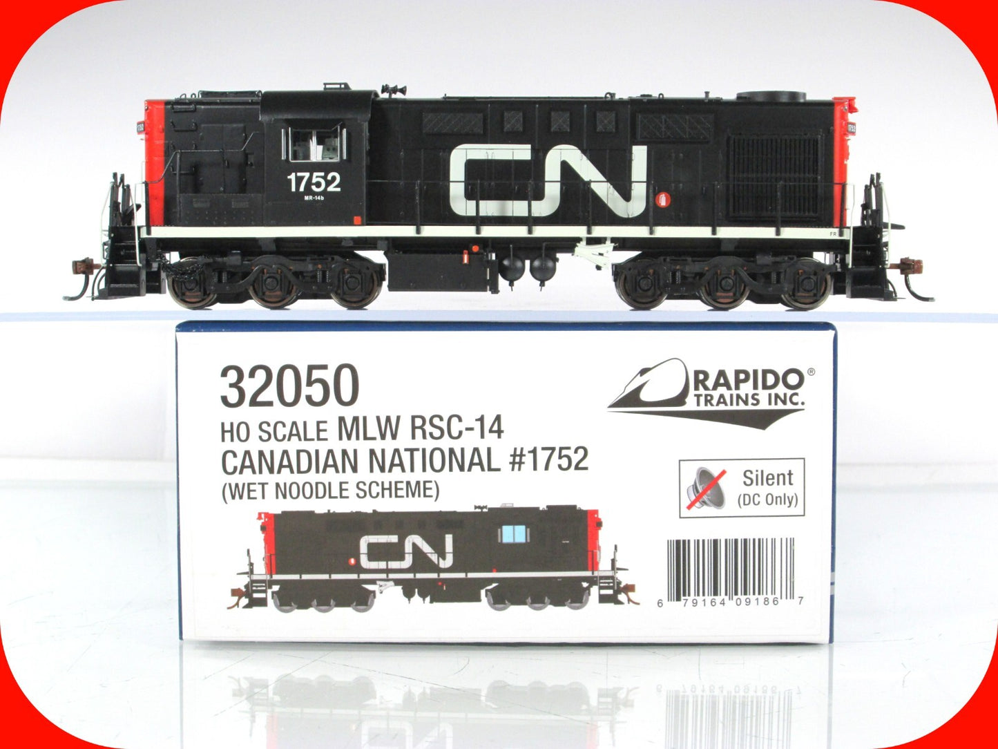HO Scale **CANADIAN NATIONAL** MLW RSC-14 #1742 - Rapido Trains 32050, DCC Ready