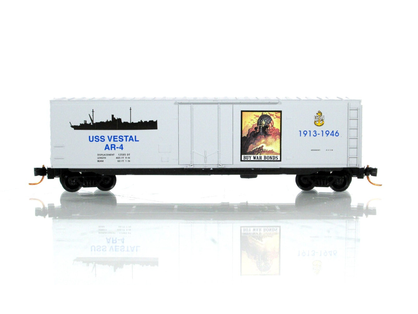 N Scale *PEARL HARBOR BATTLESHIP ROW* USS Vestal Box Car - Micro Trains 99321060