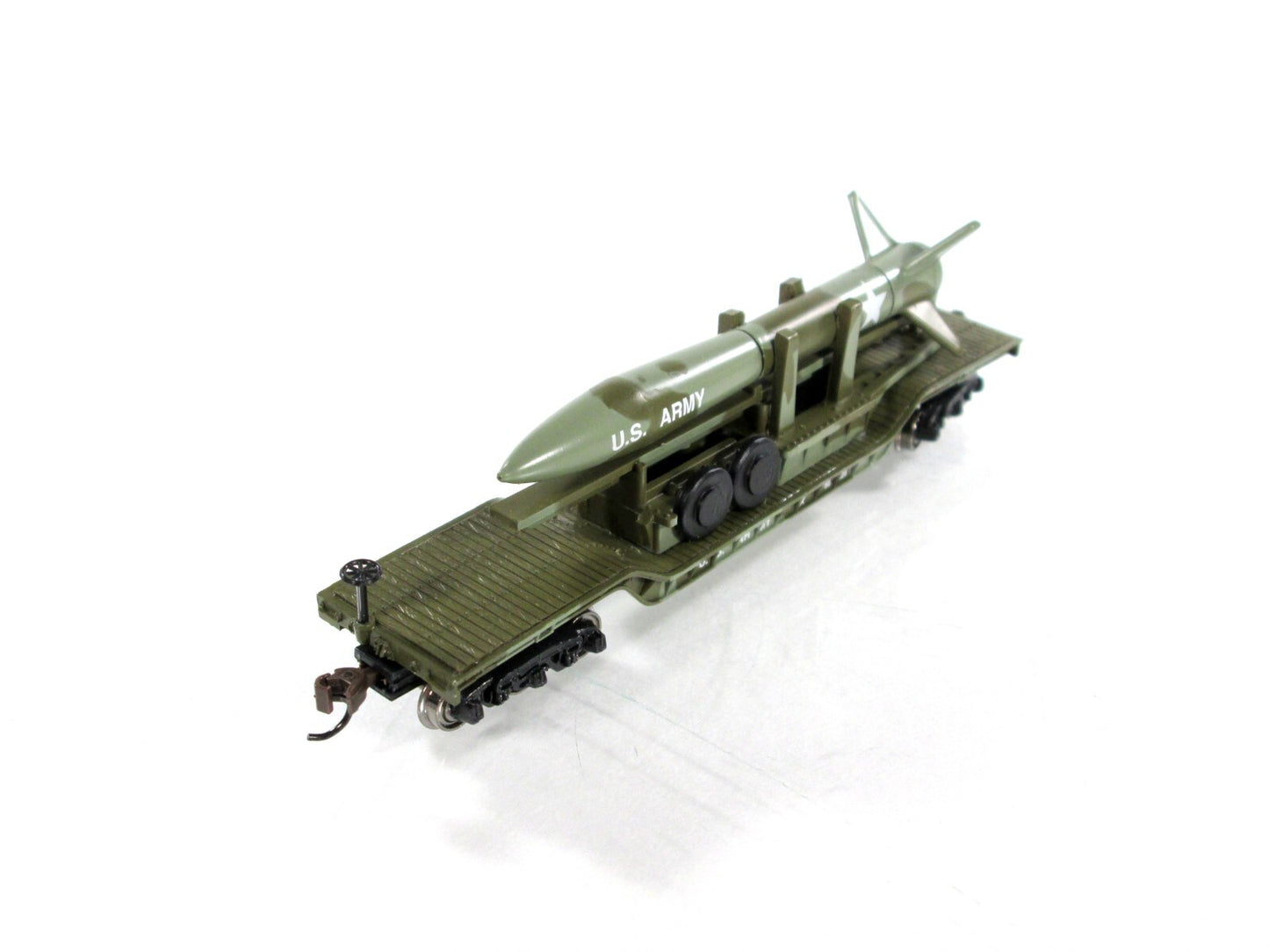 N Scale **US ARMY** Missile on Heavyweight Depressed Flat #56428 -Bachmann 71396