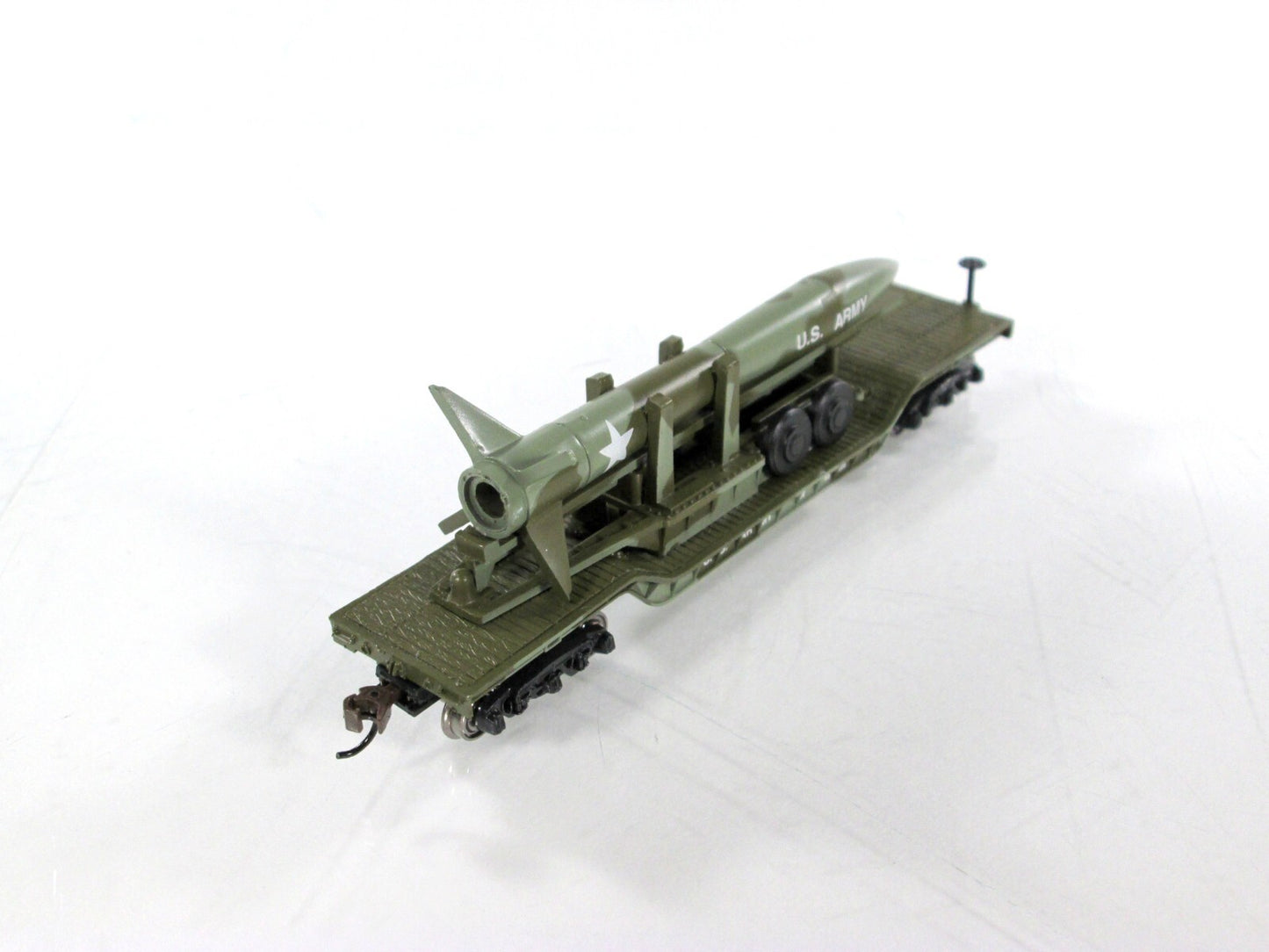 N Scale **US ARMY** Missile on Heavyweight Depressed Flat #56428 -Bachmann 71396
