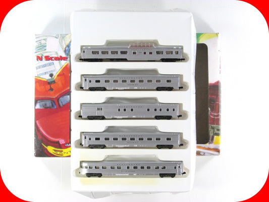 N Scale **BURLINGTON ROUTE** Lightweight Passenger 5-Car Set ---- Con-Cor 540005