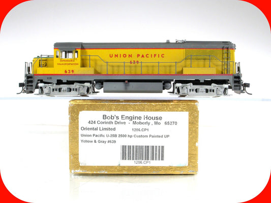 HO Scale BRASS  ***UNION PACIFIC*** U-25B Locomotive #639 - Oriental **Weathered