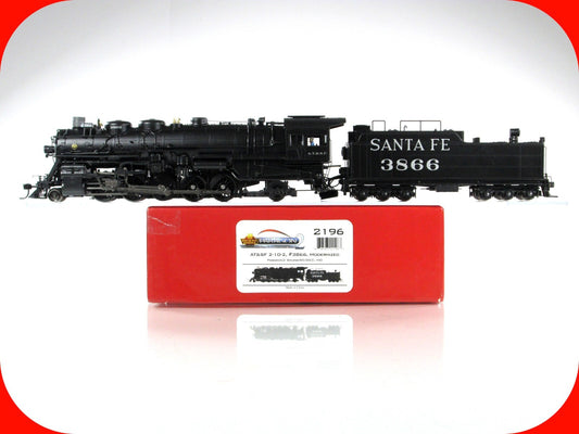 HO Scale **SANTA FE** 2-10-2 Locomotive 3866 --Broadway 2196, DCC Paragon2 Sound