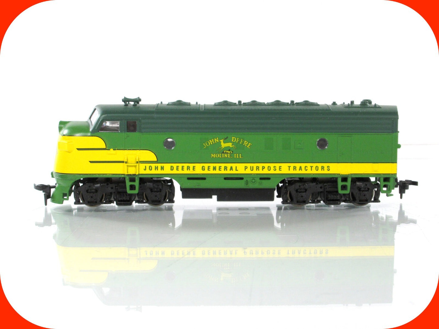 HO Scale ***JOHN DEERE*** EMD F7A Diesel Locomotive ---- Athearn