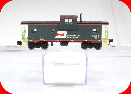 N Scale **Burlington Northern FW&D** Caboose - Atlas, Milepost 683 Custom **RARE