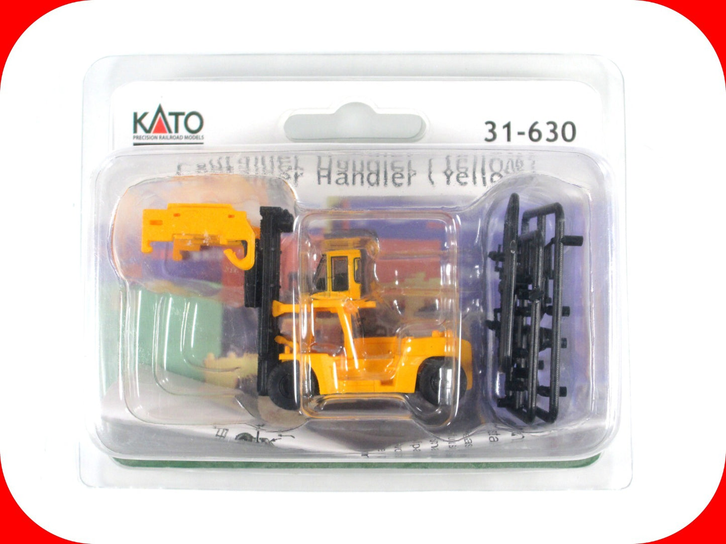 N Scale **INTERMODAL CONTAINER HANDLER** Adjustable Platform Width - Kato 31-630