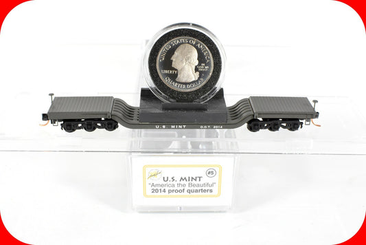 N Scale US Mint 2014 Sand Dunes Quarter on Flat Car - Micro Trains, Lowell Smith