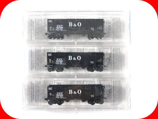 N Scale BALTIMORE & OHIO Class N-44 Hopper 3-Car Set -- Micro Trains Special Run