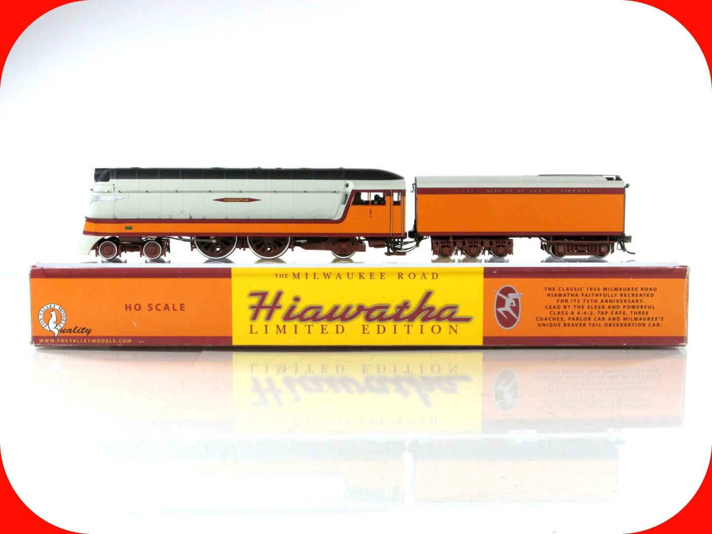 HO Scale **MILWAUKEE** 1935 Hiawatha Class A 4-4-2 - FOX VALLEY 10001, DCC Ready