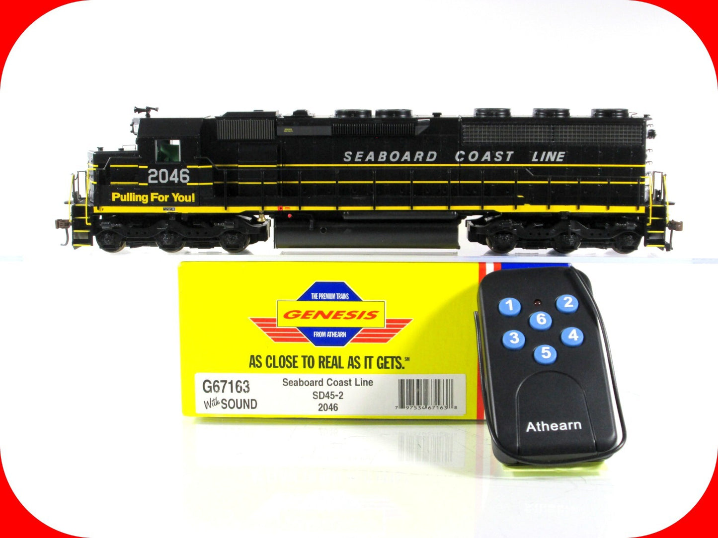 HO Scale ***SEABOARD*** SD45-2, SCL 2046 - Athearn G67163, w/ DCC Sound & Remote