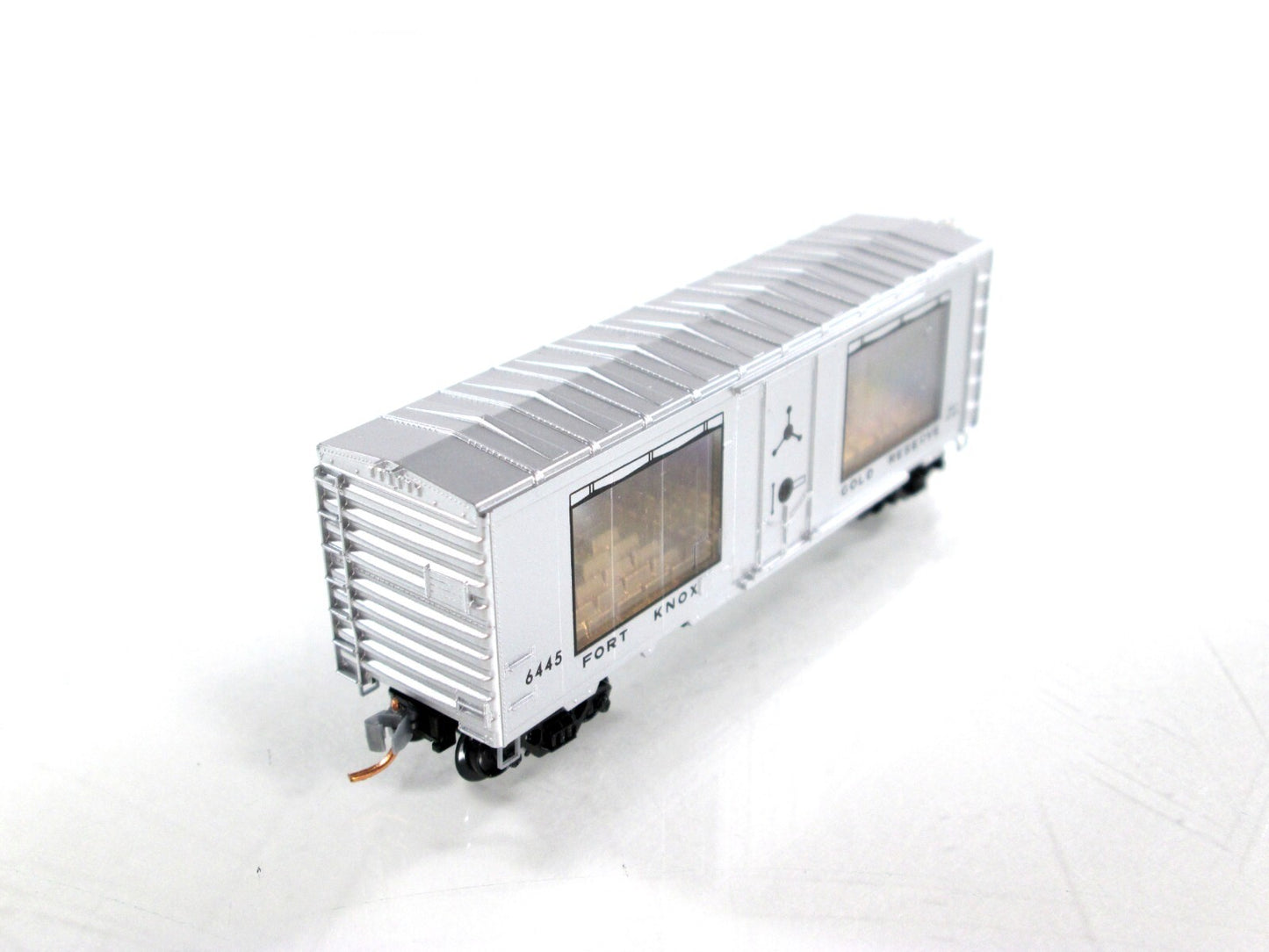 N Scale ***FORT KNOX GOLD*** Transparent Box Car - Micro Trains NSC 08-31 **RARE