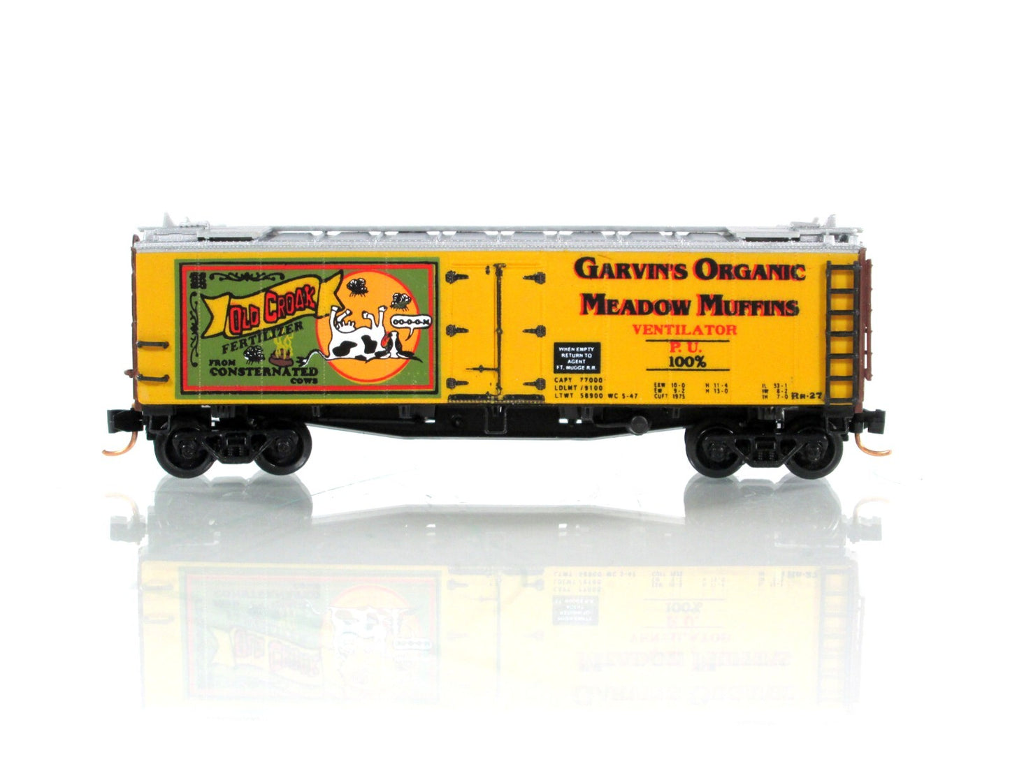N Scale **OLD CROAK - MEADOW MUFFINS** Reefer - Intermountain / Challenger *RARE