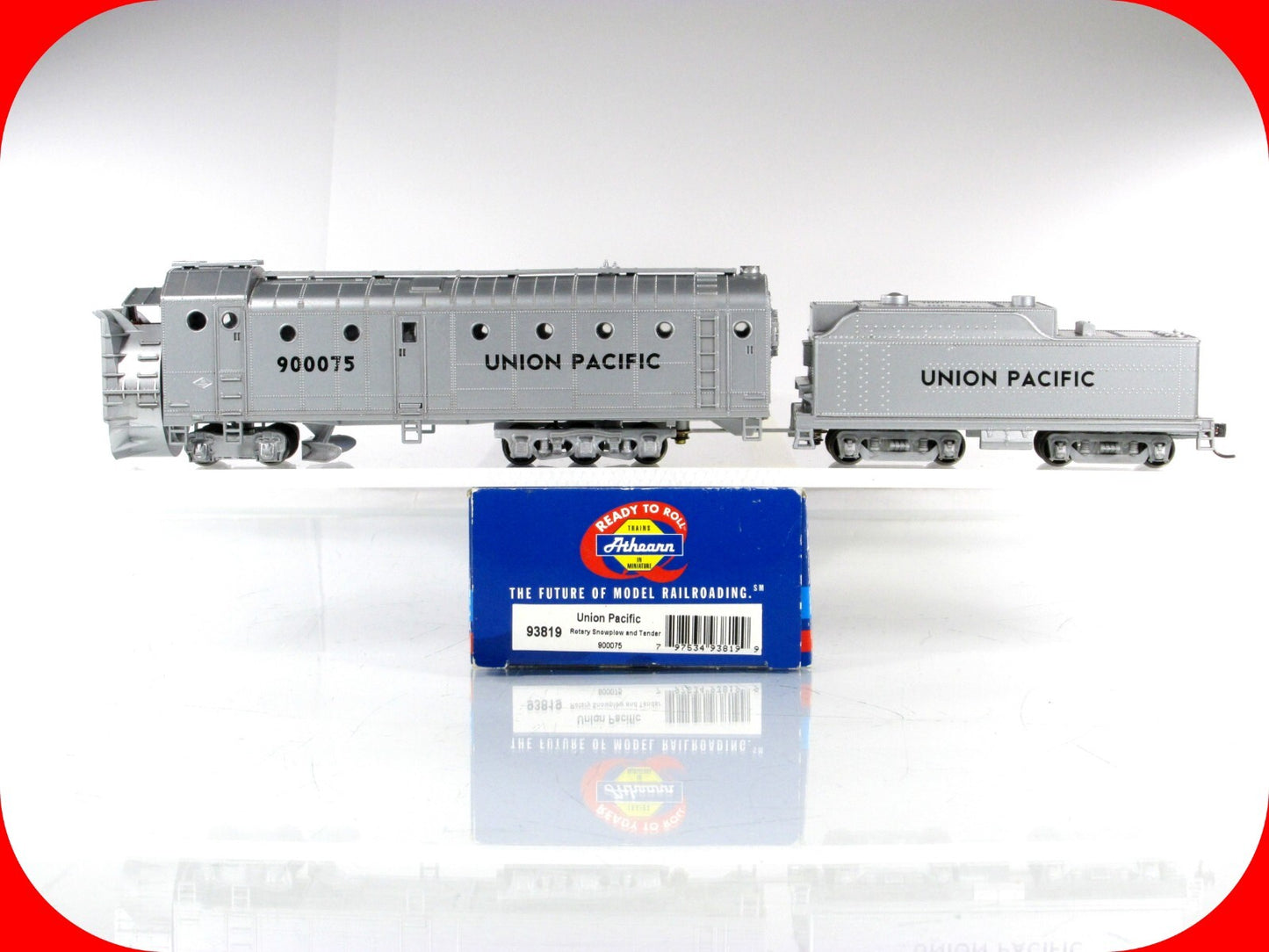 HO Scale **UNION PACIFIC** MoW Rotary Snow Plow & Tender #900075 - Athearn 93819