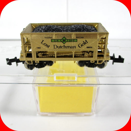N Scale ***LOST DUTCHMAN GOLD** Mining Ore Car #1982 - Atlas, Sun-N-Sand Special
