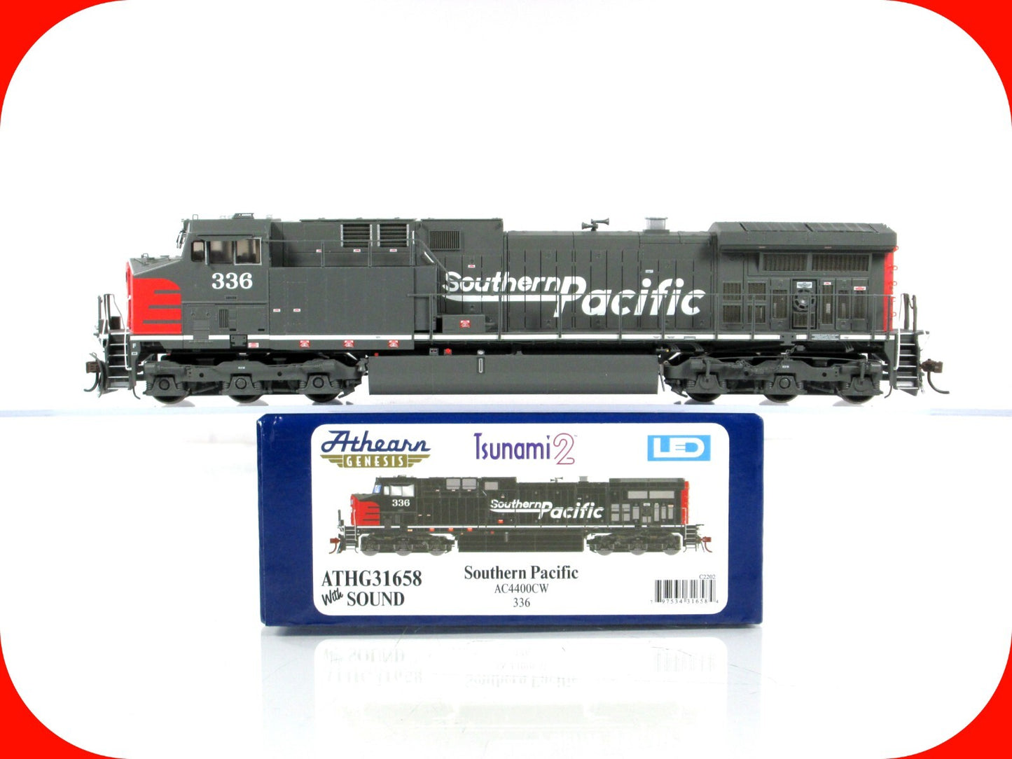 HO Scale **SOUTHERN PACIFIC** AC4400CW #336 - Athearn G31658, DCC Tsunami2 Sound
