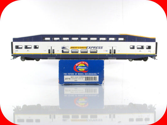 HO Scale **WEST COAST EXPRESS** BOMBARDIER Commuter Car, WCE #204 -Athearn 25719