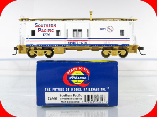 HO Scale ***SOUTHERN PACIFIC - 1776 BICENTENNIAL*** Bay Caboose -- Athearn 75665