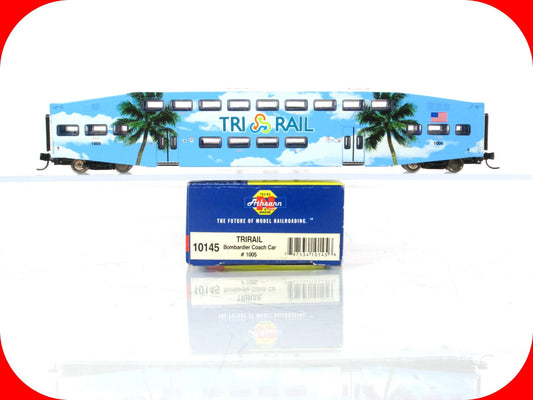 N Scale **TRI-RAIL** Bombardier Commuter Coach Car #1005 --Athearn 10145 **RARE