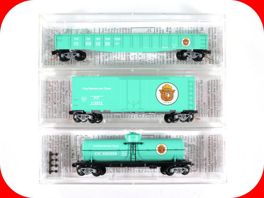 N Scale **SMOKEY BEAR** MoW Forest Fire Prevention 3-Car Set - FP - Micro Trains