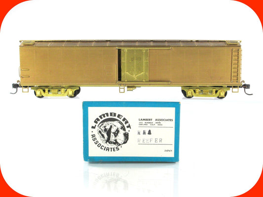 HO Scale BRASS ***EXPRESS REEFER*** Car - Lambert Associates,  Knuckle Couplers
