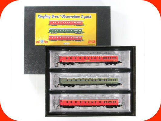 N Scale **RINGLING** CIRCUS Observation Passenger 3-Pack - Micro Trains 99301320