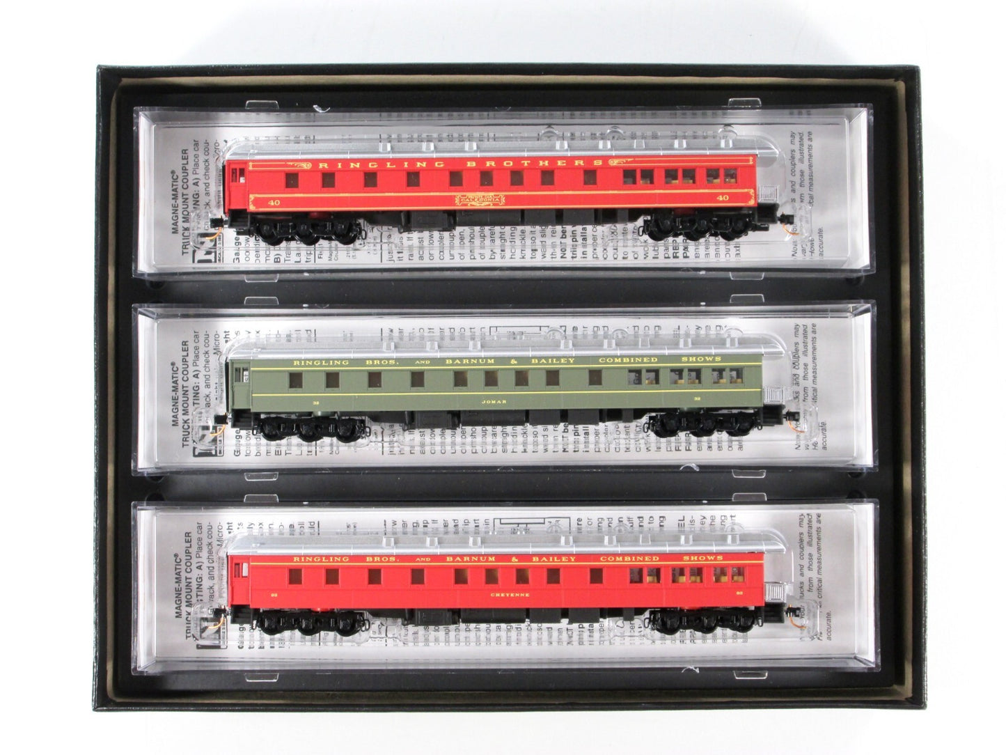 N Scale **RINGLING** CIRCUS Observation Passenger 3-Pack - Micro Trains 99301320