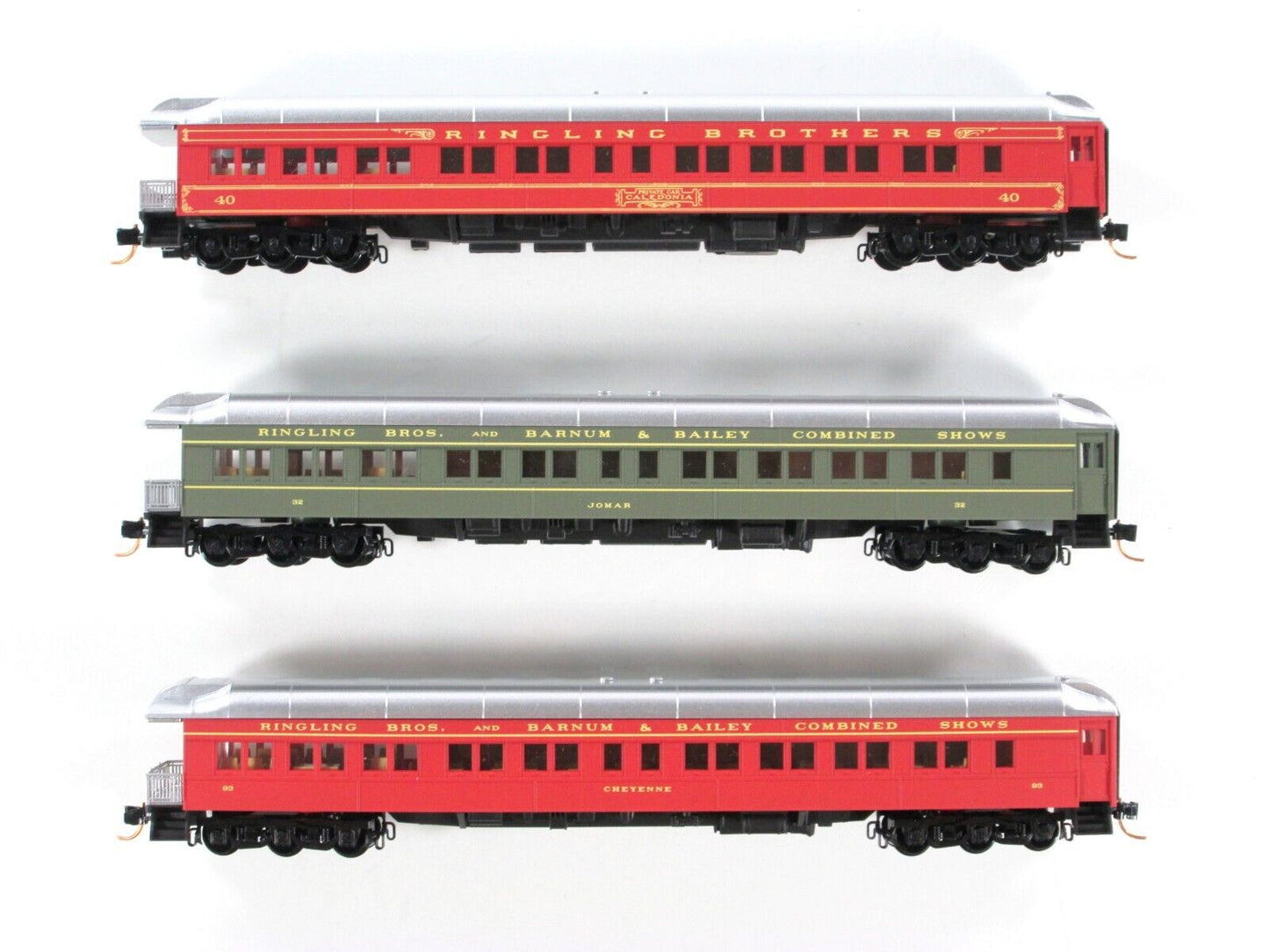 N Scale **RINGLING** CIRCUS Observation Passenger 3-Pack - Micro Trains 99301320