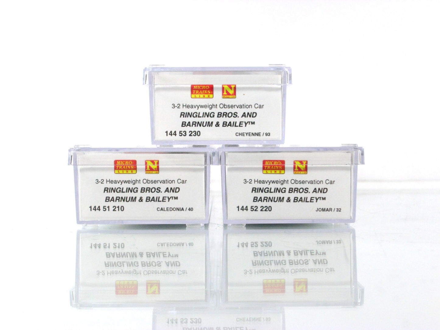 N Scale **RINGLING** CIRCUS Observation Passenger 3-Pack - Micro Trains 99301320