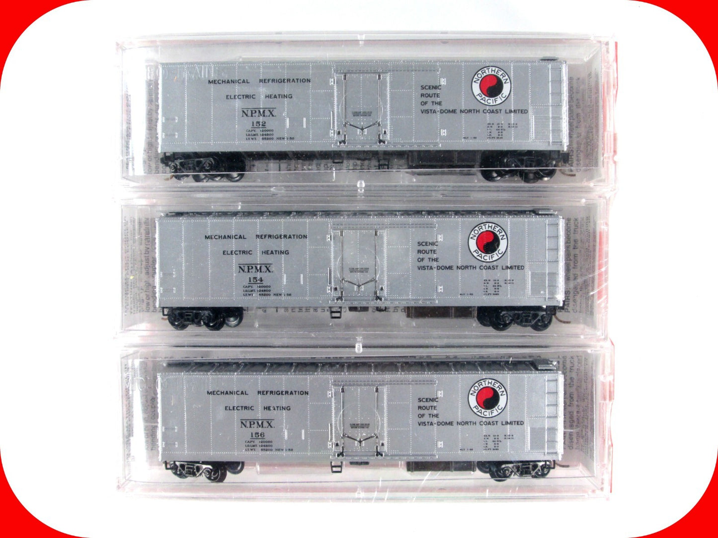 N Scale **NORTHERN PACIFIC** Reefer 3-Pk - NPMX 152,154,156 - Micro Trains 69152