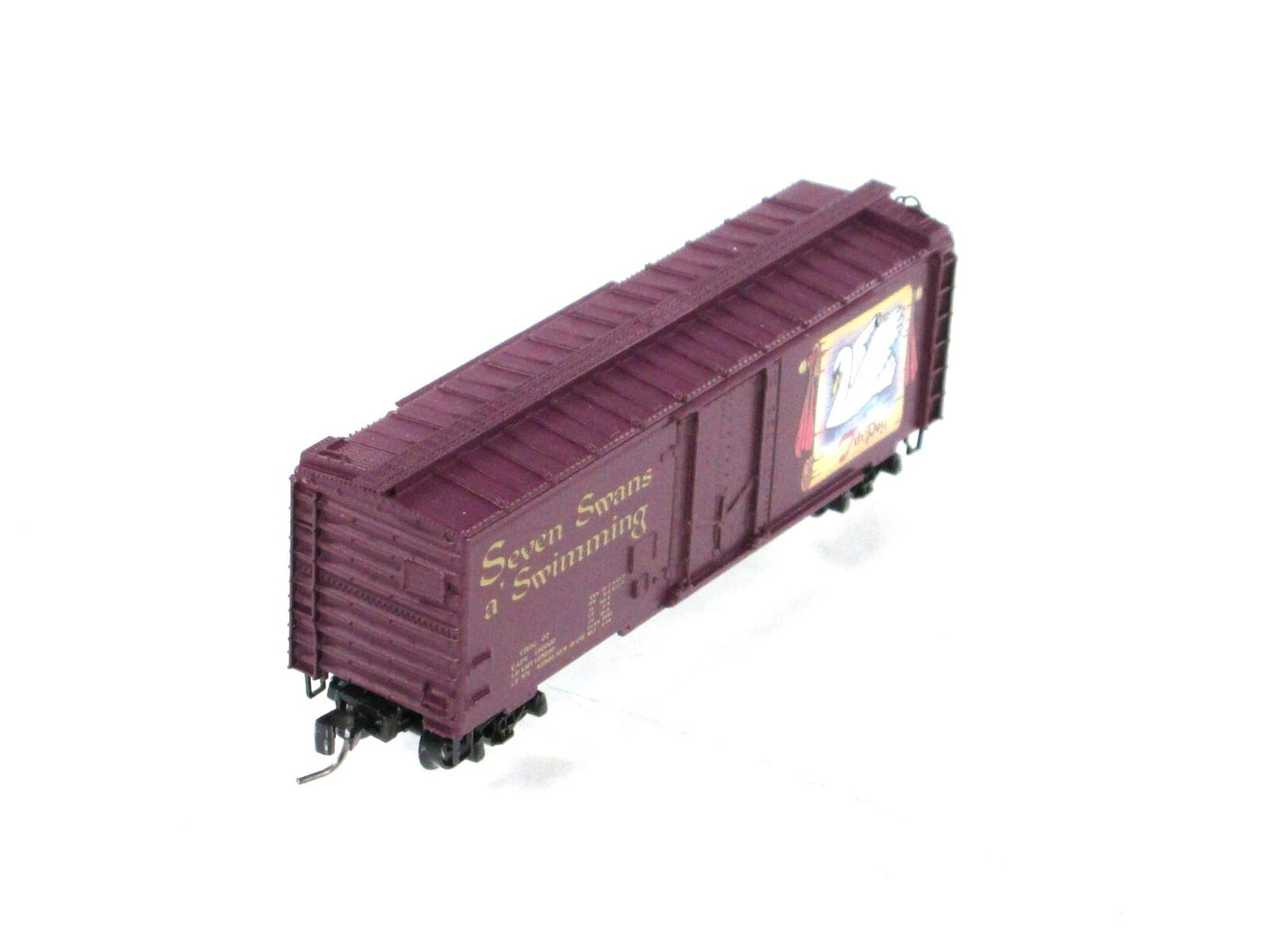 Z Scale *SEVEN SWANS SWIMMING* 12 Days Christmas Box Car - Micro Trains 50200370