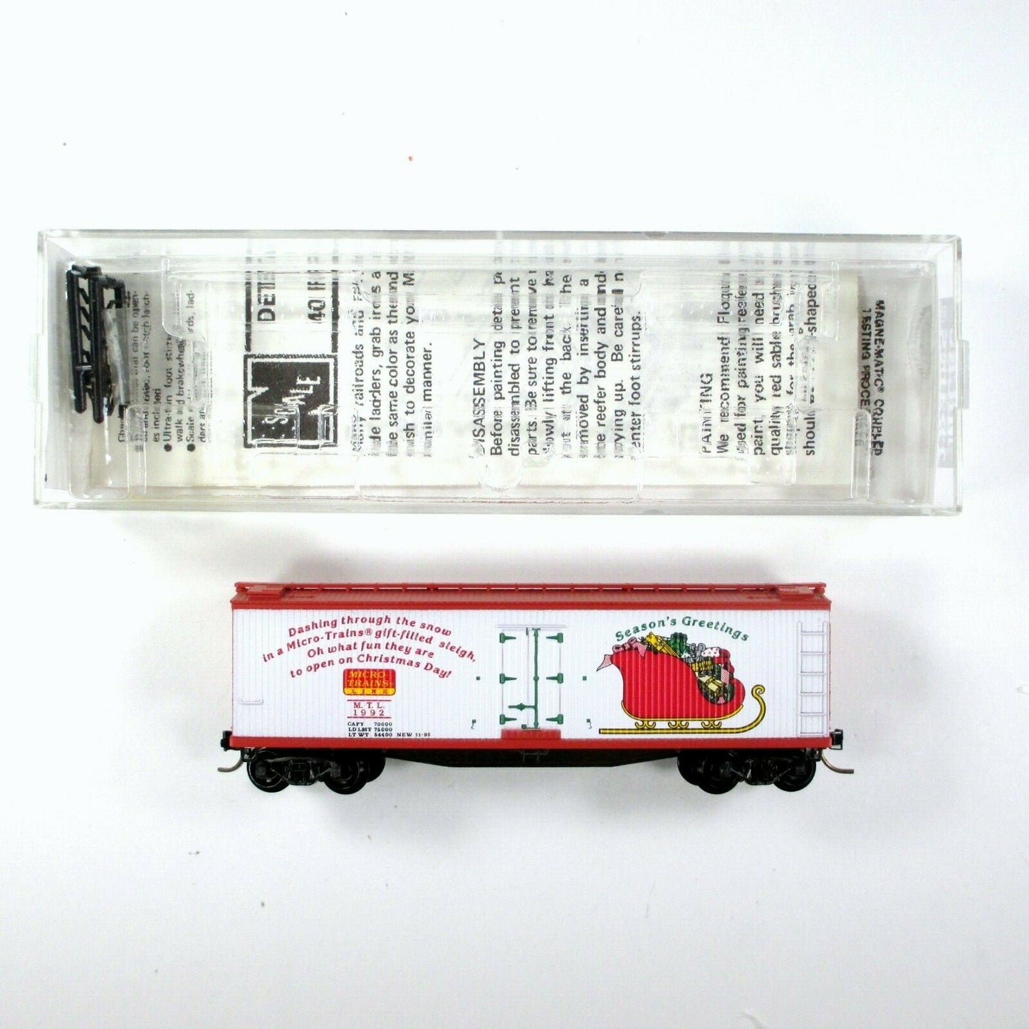 N Scale ***SEASON'S GREETINGS*** CHRISTMAS Reefer, MTL 1992 - Micro Trains 47150