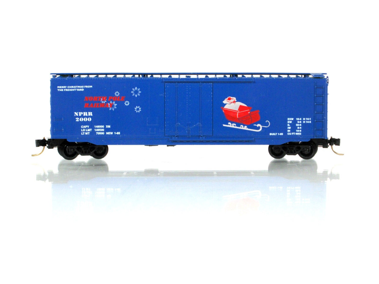 N Scale ***NORTH POLE RAILROAD** 50' Box Car NPRR 2000 - Premiere Editions *RARE