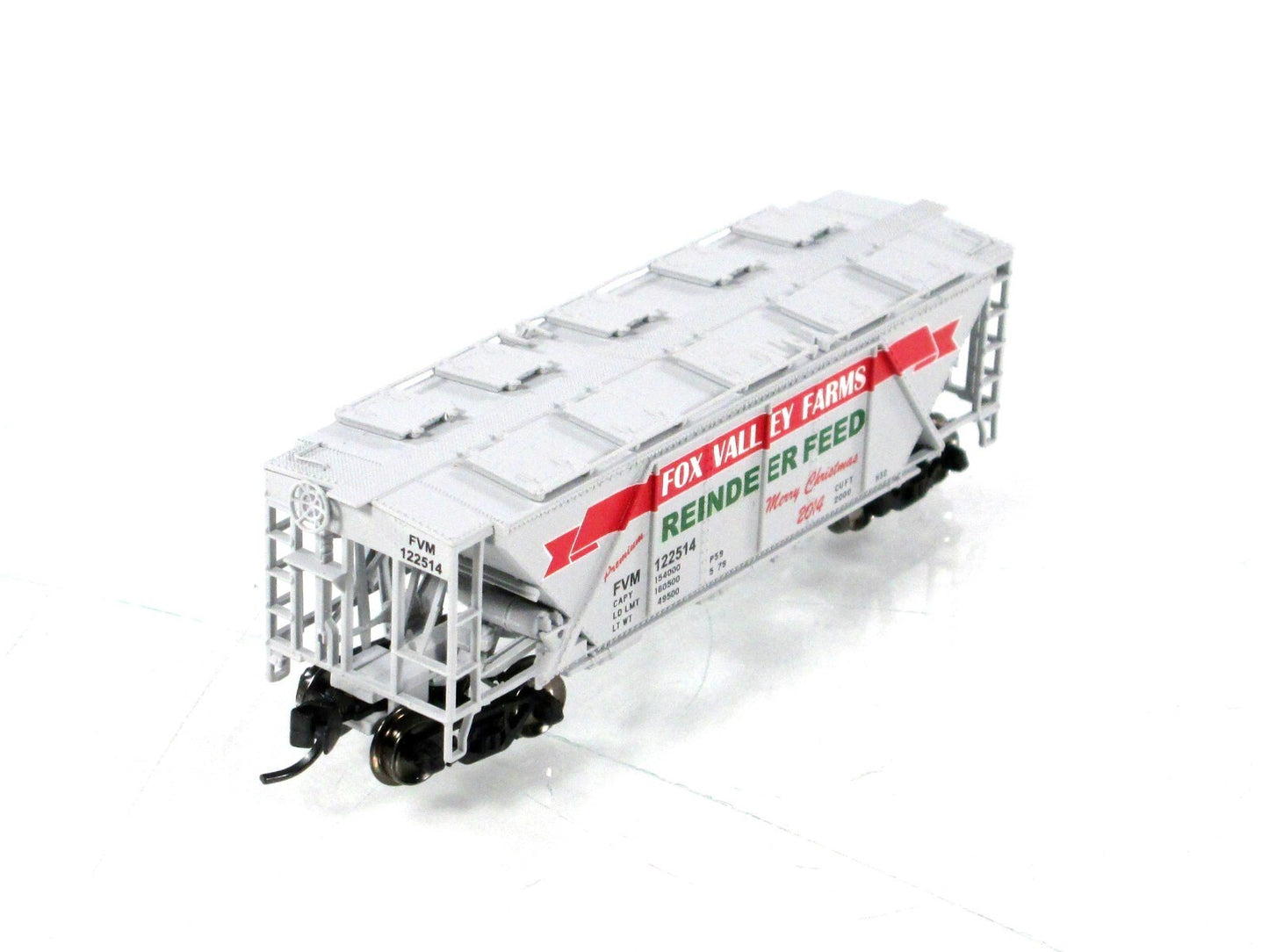 N Scale ***REINDEER FEED*** Christmas H30 Hopper 2014 -- Fox Valley 8936 **RARE*