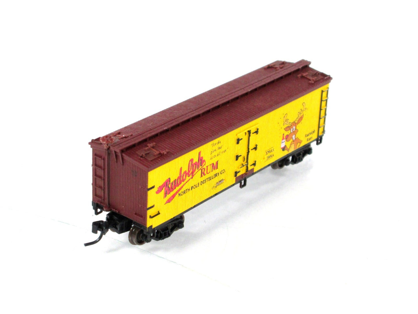 N Scale ***RUDOLPH RUM*** 40' Christmas Reefer #2004A ---- Atlas NTX-01 **RARE**
