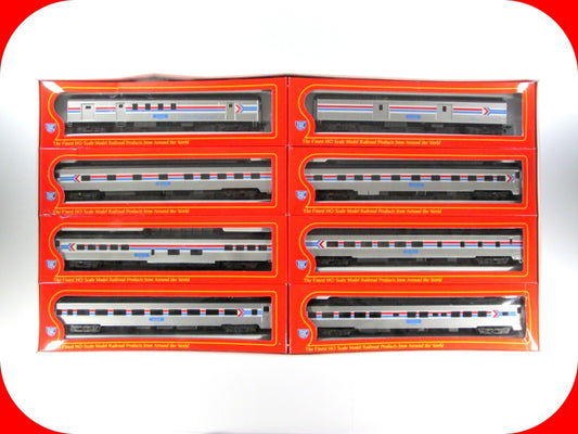HO Scale AMTRAK 1930s Smoothside Lightweight Passenger 8-Car Set ------ IHC 9125