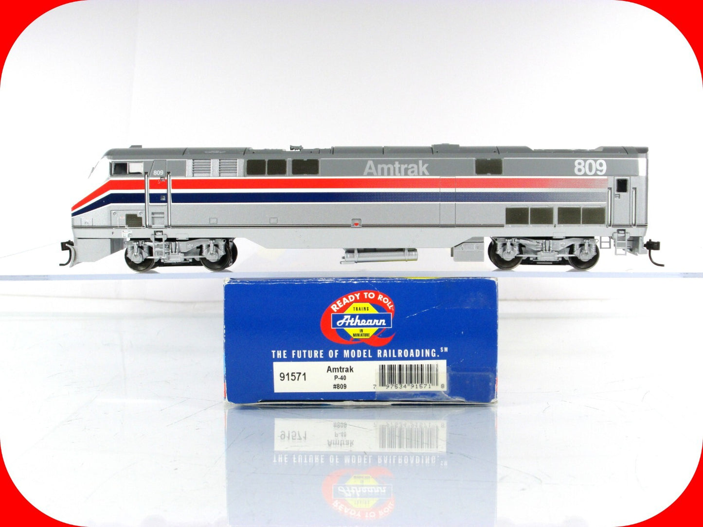 HO Scale ***AMTRAK*** P-40 Diesel Locomotive #809 ----- Athearn 91571, DCC Ready