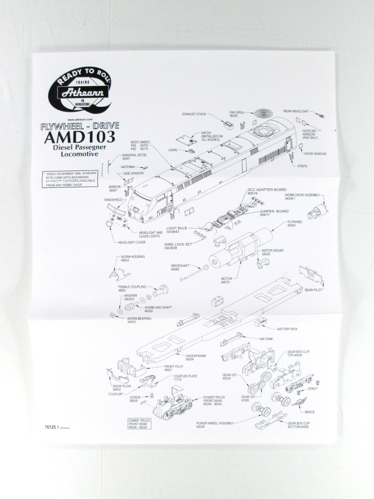 HO Scale ***AMTRAK*** P-40 Diesel Locomotive #809 ----- Athearn 91571, DCC Ready