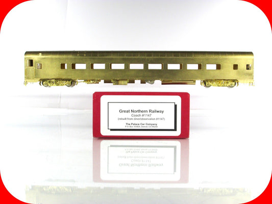 HO Scale BRASS ***GREAT NORTHERN*** Coach #1147 - Palace Car Company / Samhongsa