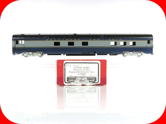 HO Scale BRASS ***B&O*** Baggage, Dorm, Coffee Shop #1350/1 --Palace Car Company