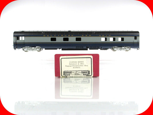 HO Scale BRASS ***B&O*** Baggage, Dorm, Coffee Shop #1350/1 - Palace Car Company