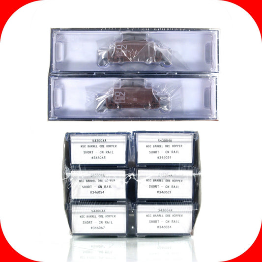 N Scale **CANADIAN NATIONAL** Short Barrel Ore Car 6-Set - Rapido Trains 543004A